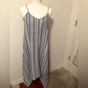 Striped Blue and White Women's Dress